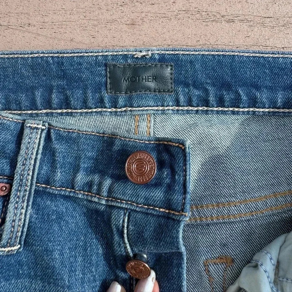 Mother The Tomcat Ankle Fray Jeans in globe trotter 27 - Picture 10 of 12